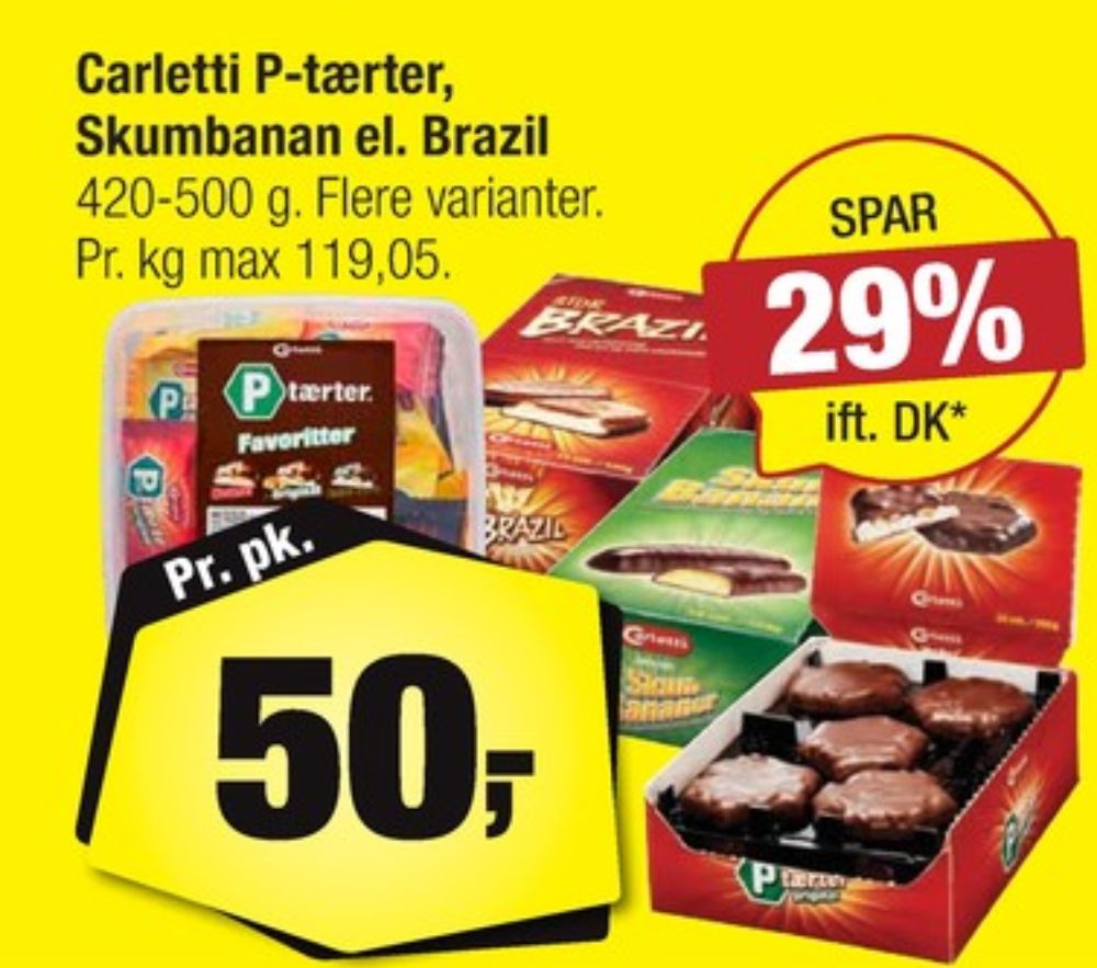 Carletti, P-tærter Original