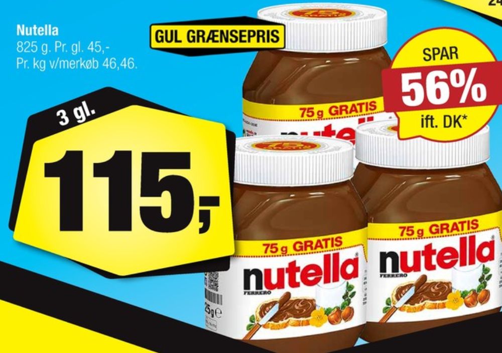 Nutella, Smørepålæg
