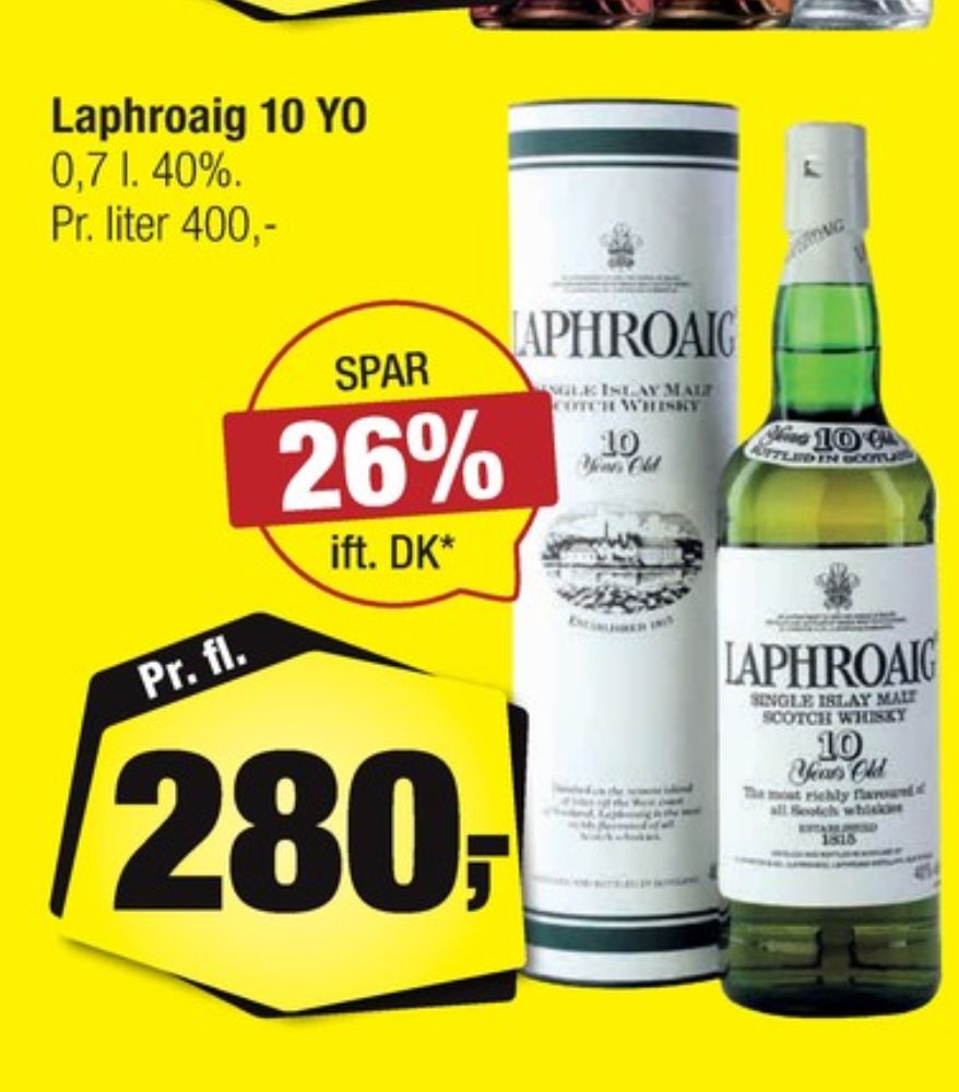 Laphroaig 10 år, Whisky