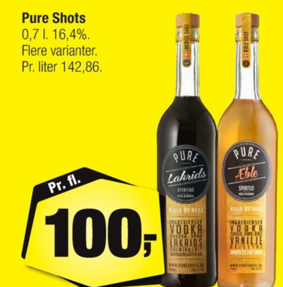 Pure Shots Lakrids, Shots