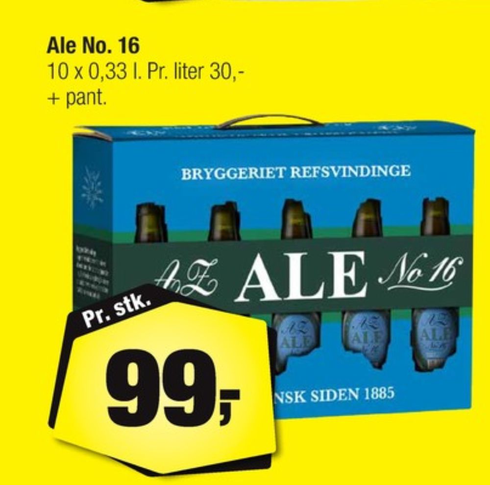 Refsvindinge Ale no. 16, Øl