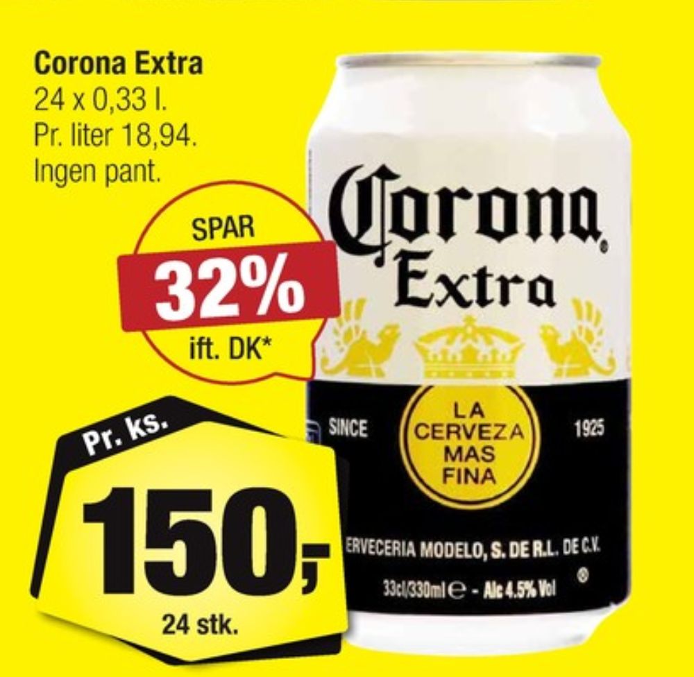 Corona Extra, Øl 24 pk.