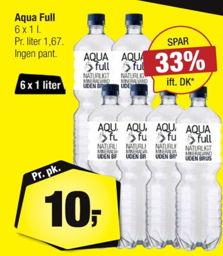 Aqua Full, Mineralvand uden brus 6 pk.