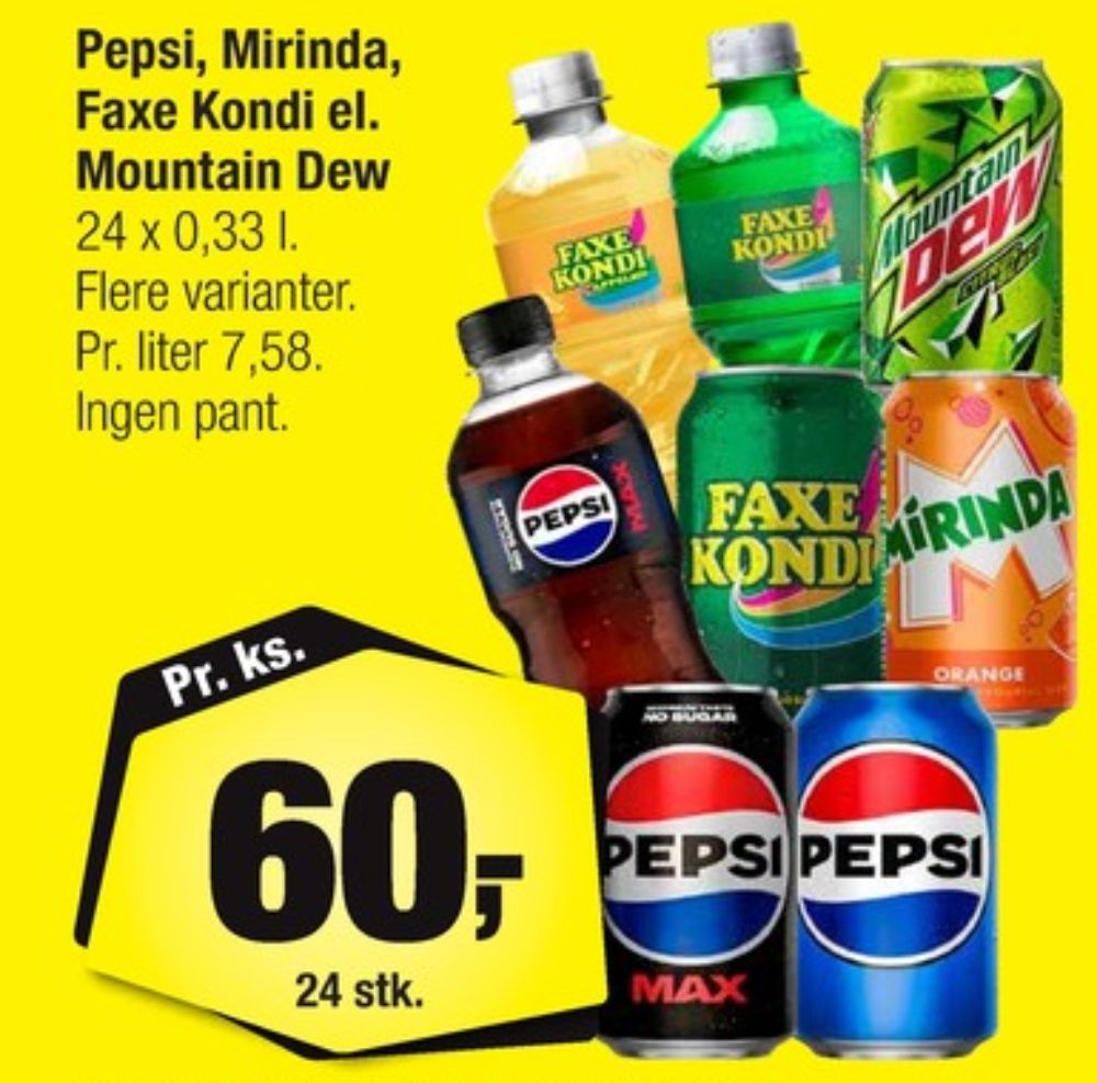 Pepsi Max, Cola 24 pk.
