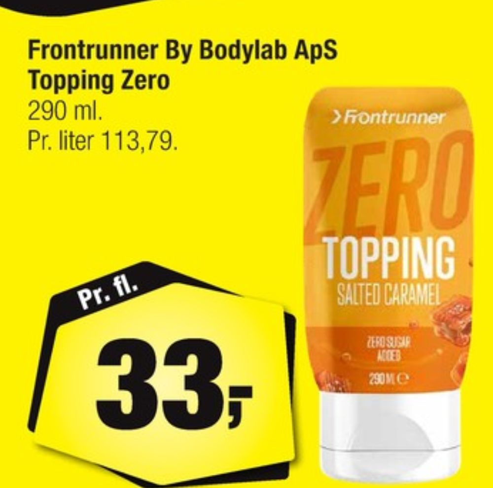 Bodylab Frontrunner, Zero Topping Salted Caramel