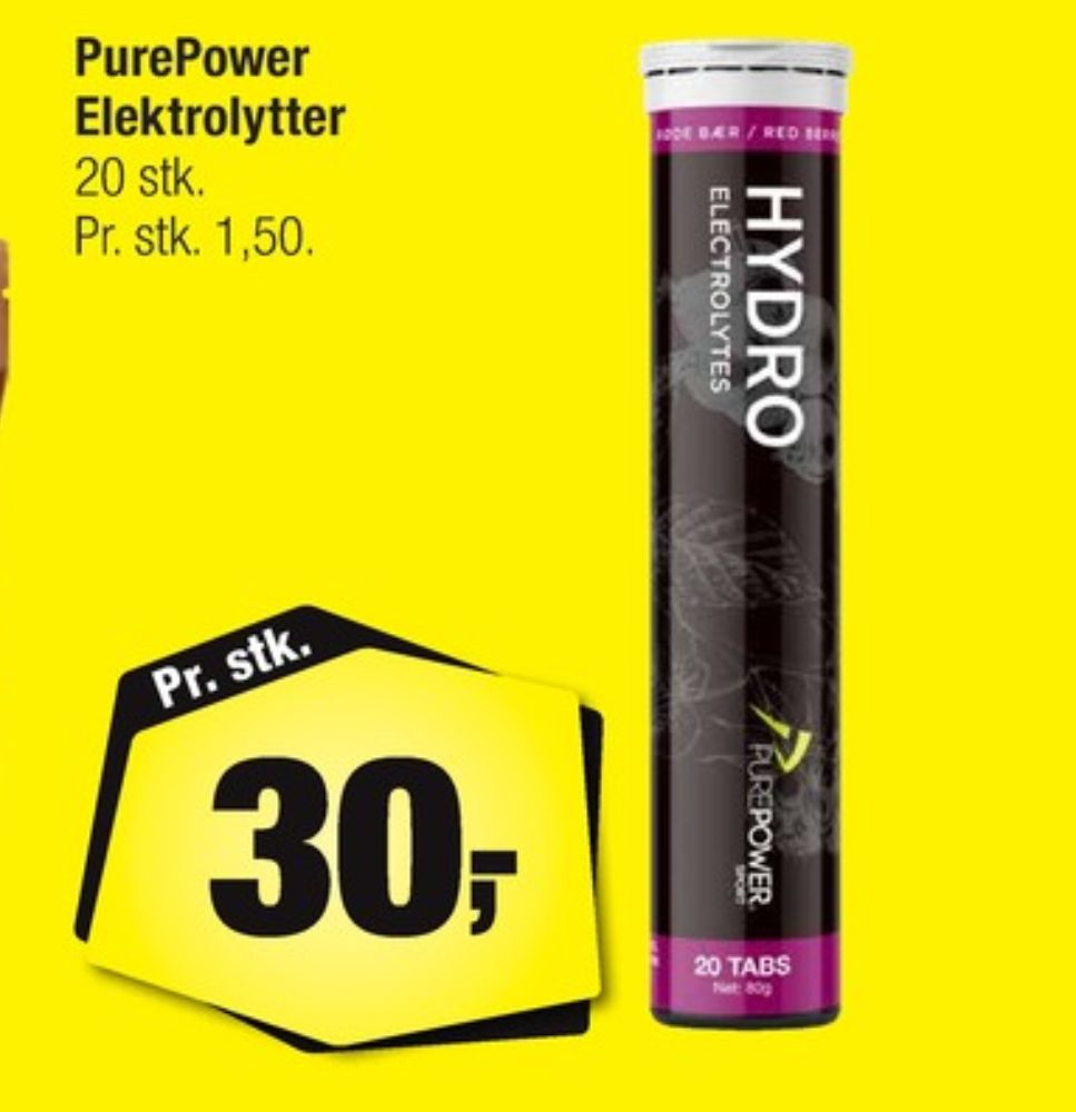 PurePower, Træningstilskud