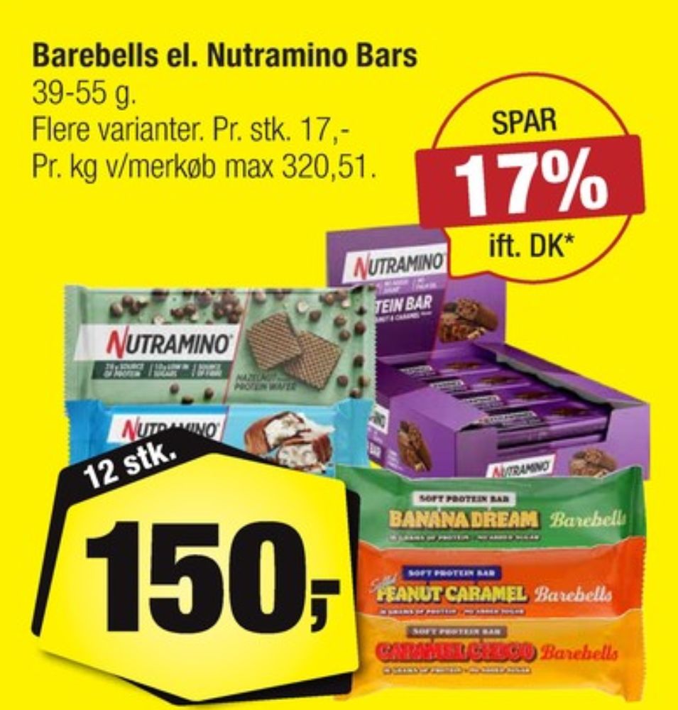 Barebells, Energibar