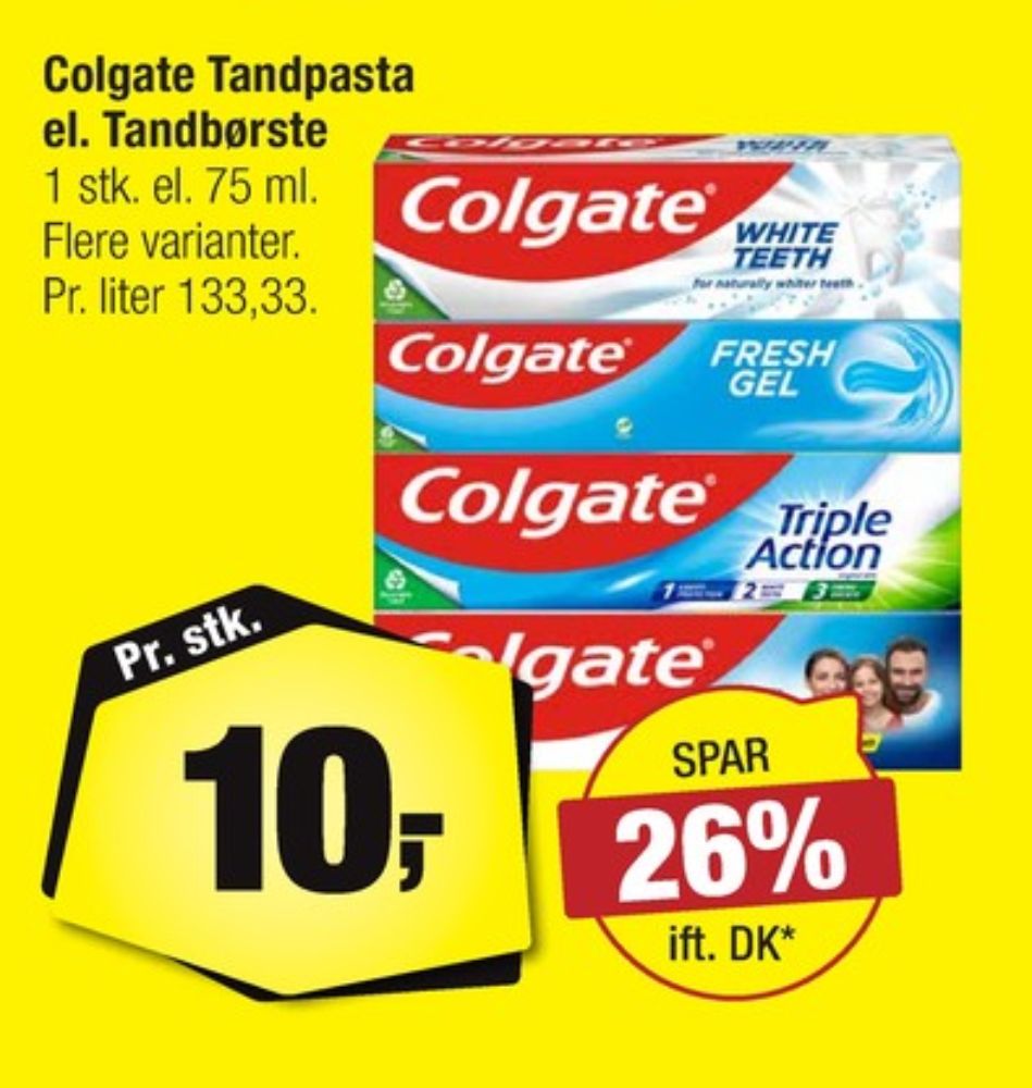 Colgate, Tandbørste
