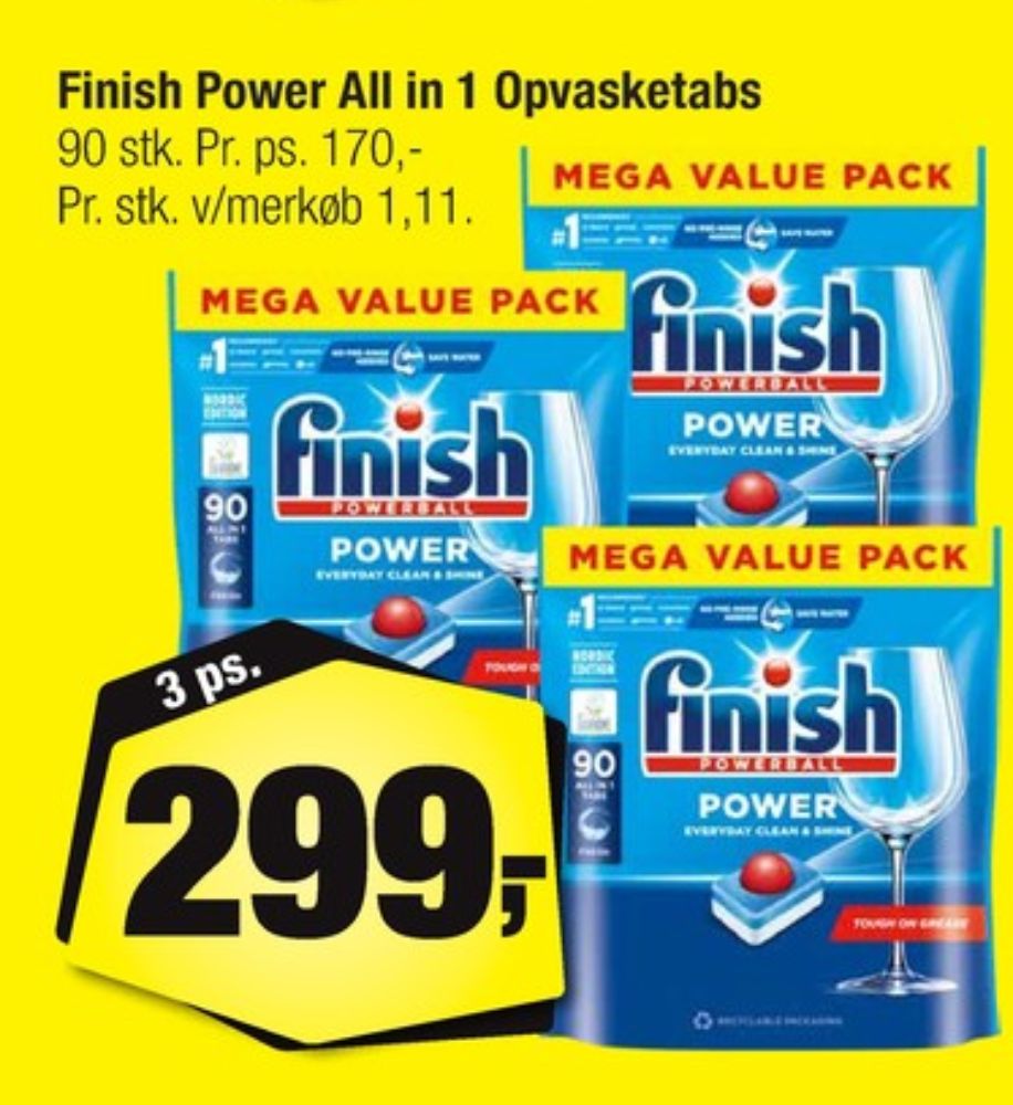 Finish, Maskinopvask-tabs