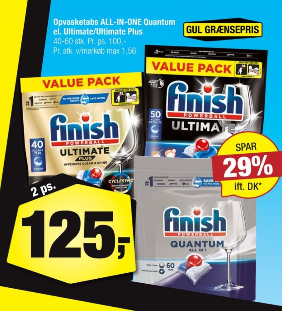 Finish, Maskinopvask-tabs