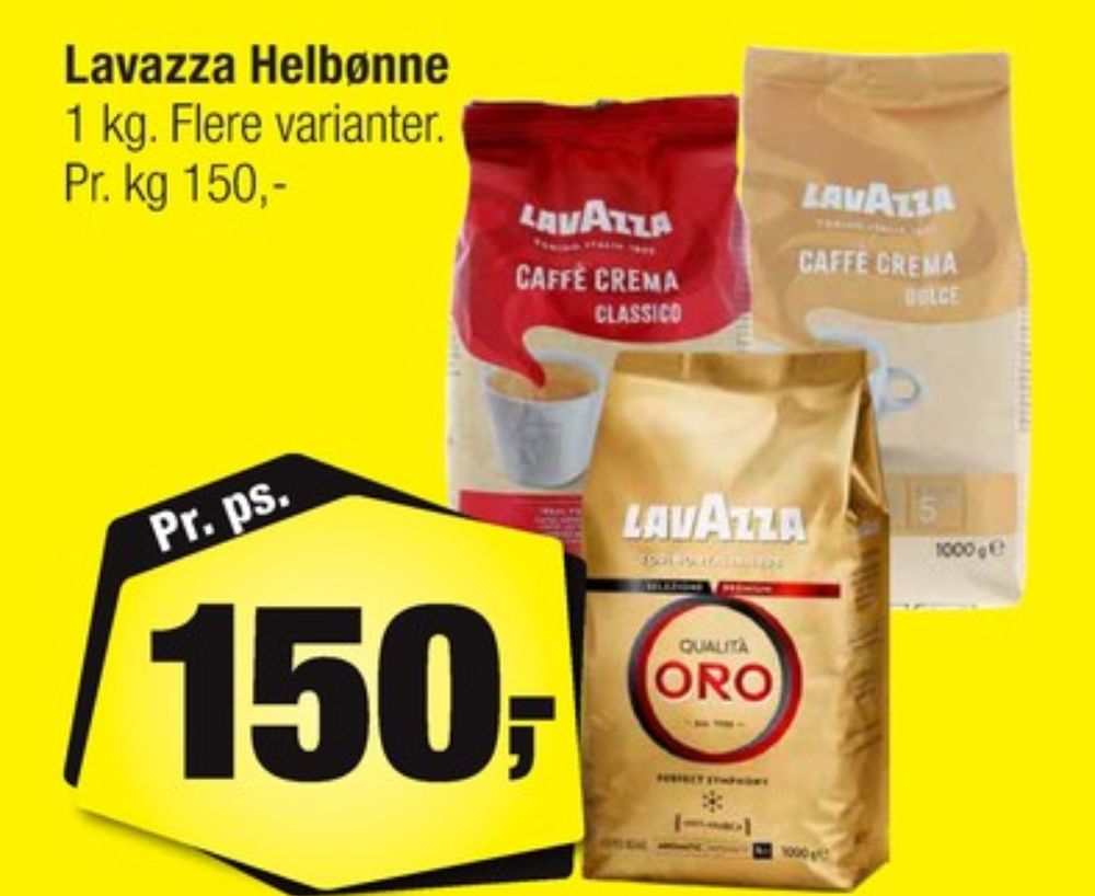 LavAzza Caffe Crema Classico, Kaffebønner