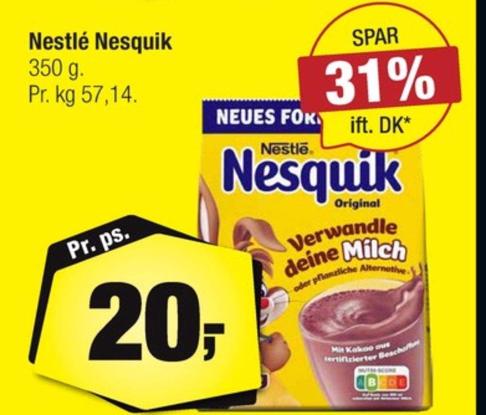 Nestlé Nesquik, Kakaodrikspulver