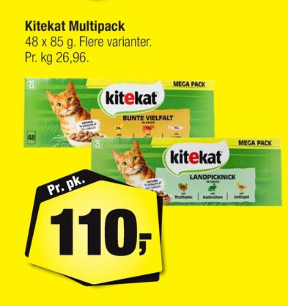 Kitekat, Kattefoder