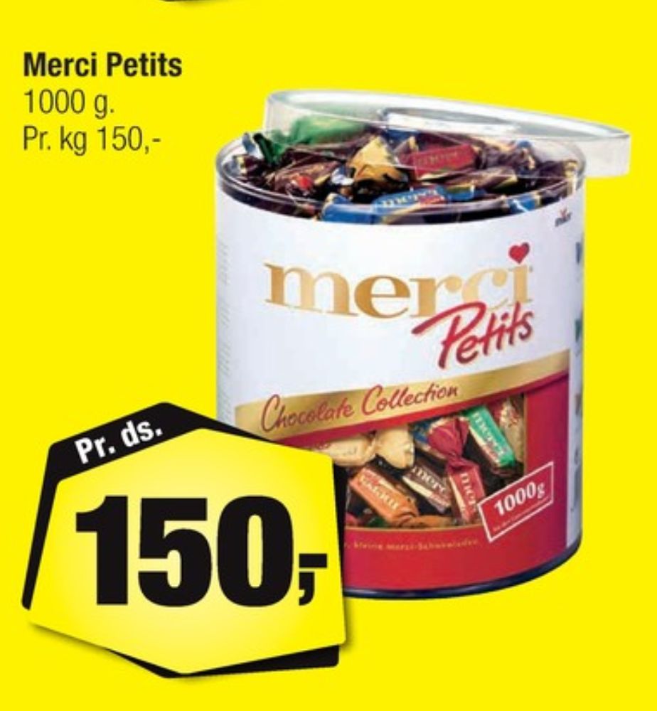 Merci Petits, Dessertchokolade