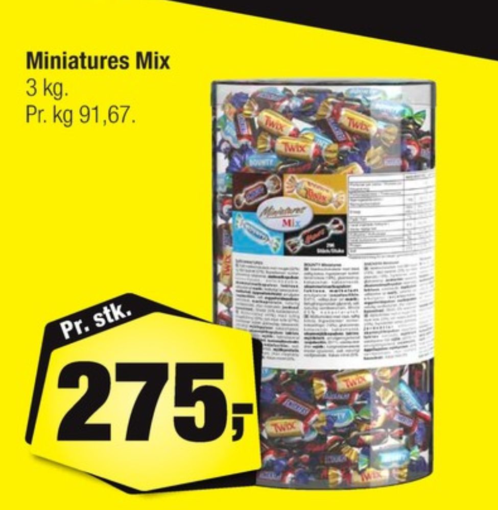 Miniatures, Dessertchokolade