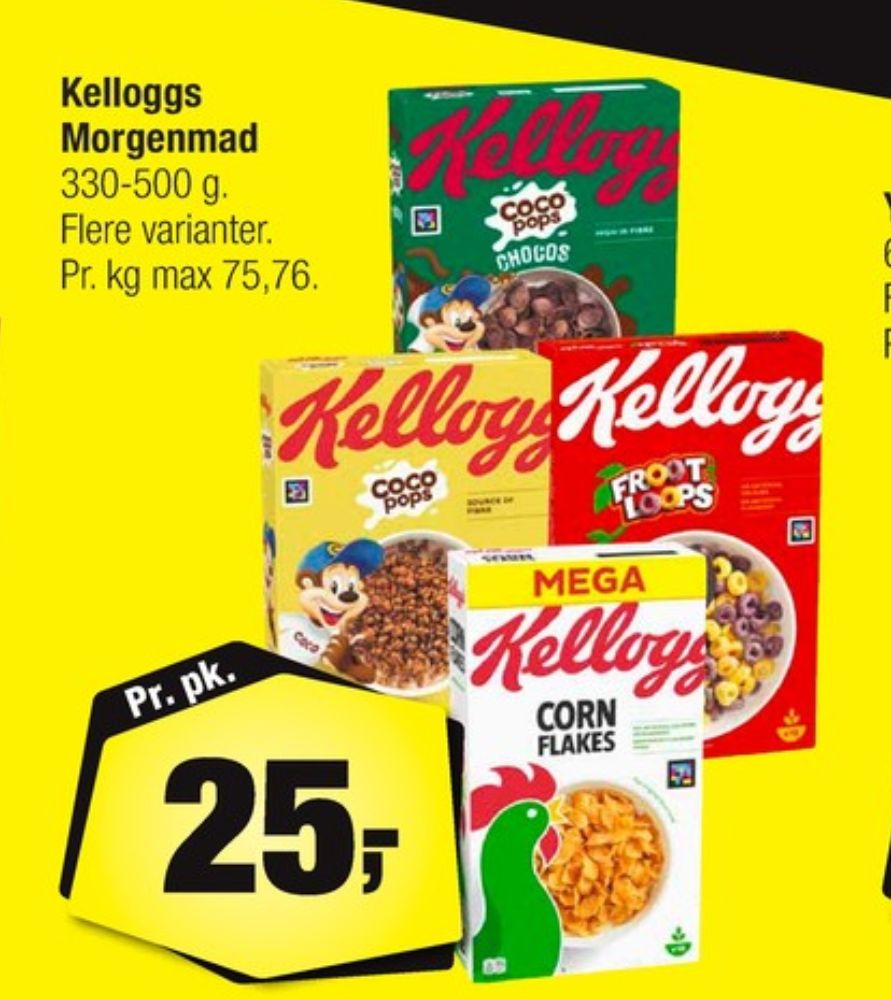 Kelloggs Froot Loops, Morgenmadsprodukt