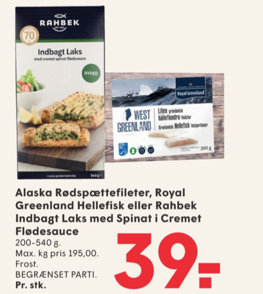 Rahbek, Indbagt Laks med cremet spinat-flødesauce