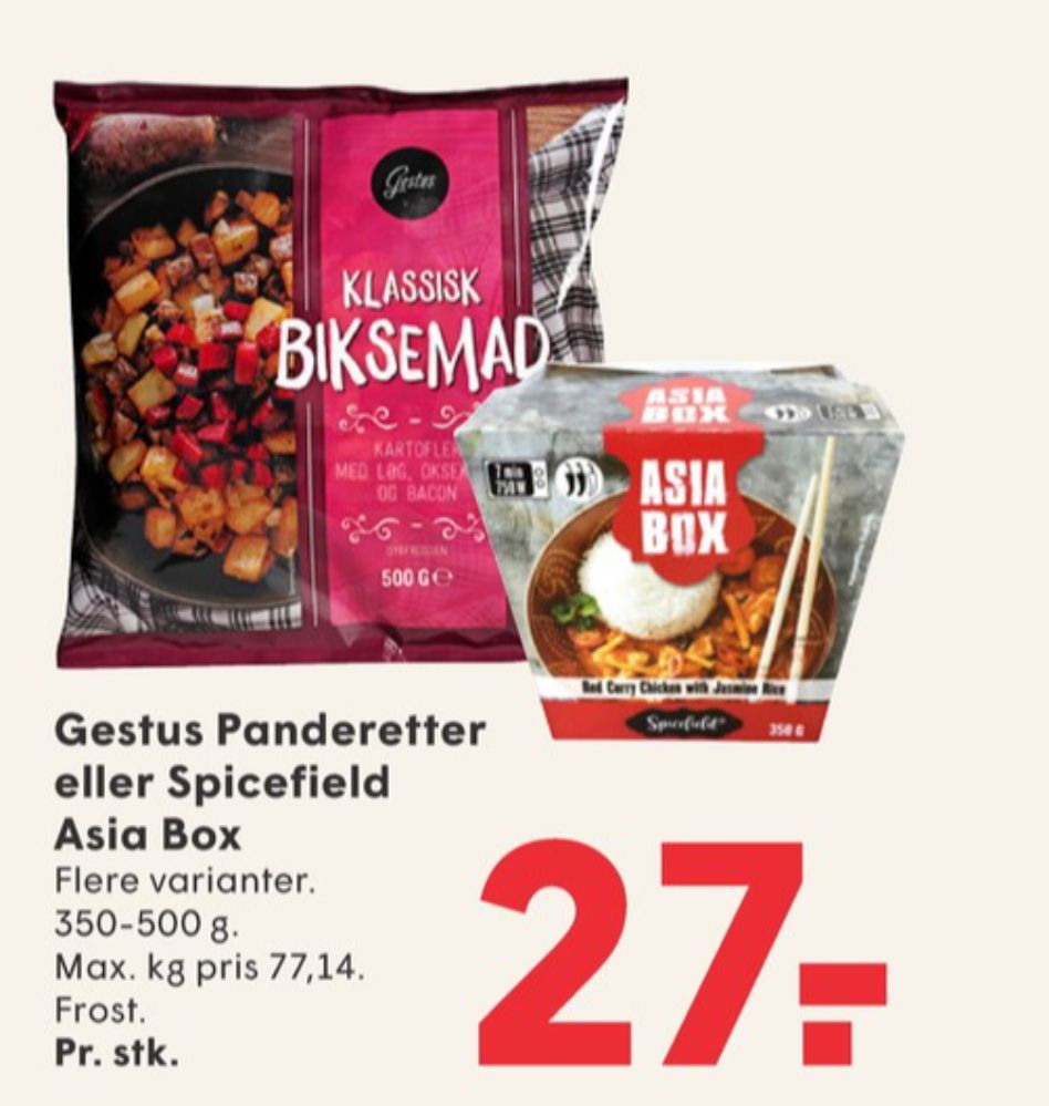 Gestus, Biksemad