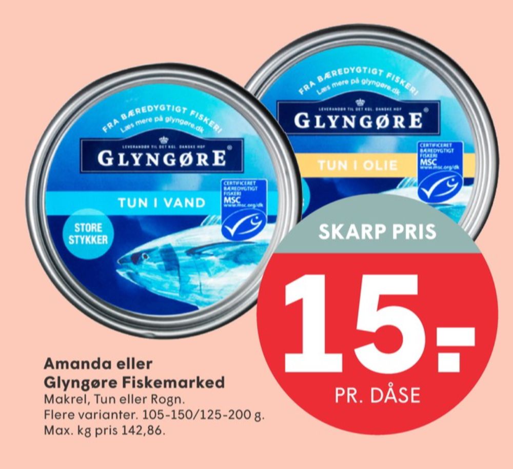 Amanda Seafood, Makrelfilet i klassisk tomatsauce