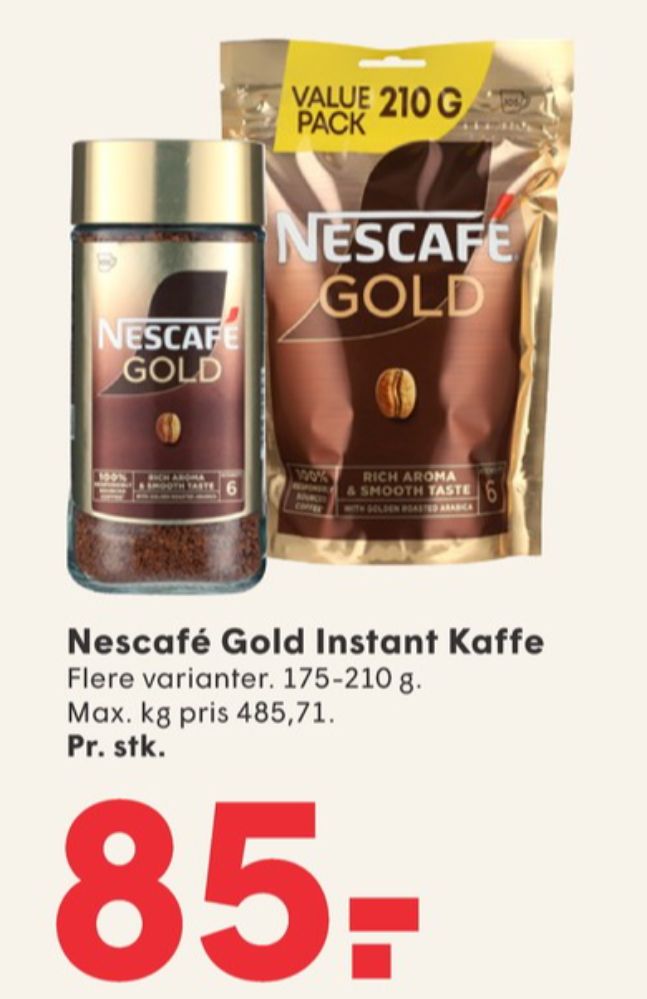 Nescafe Gold, Instant Kaffe