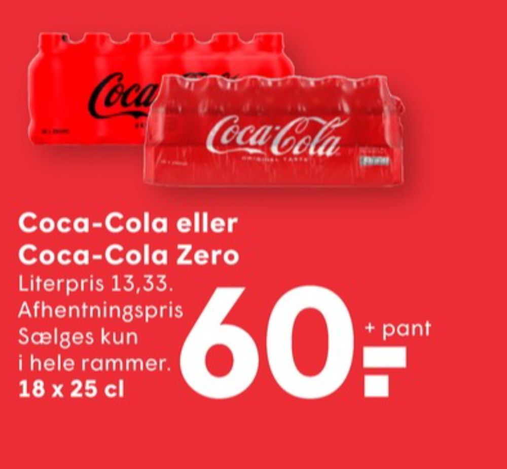 Coca Cola Zero, Cola 18 pk.