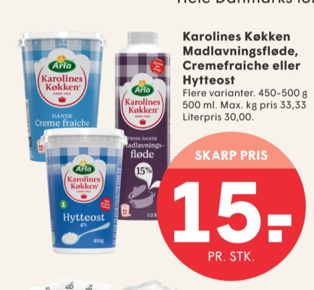 Karolines, Hytteost 0,4%