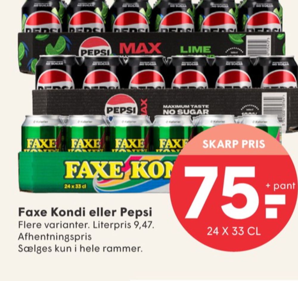 Pepsi Max Lime, Cola 24 pk.