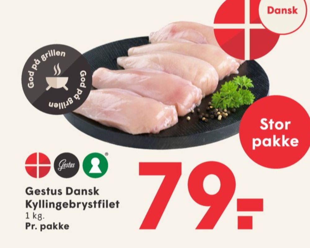 Gestus, Kyllingebrystfilet