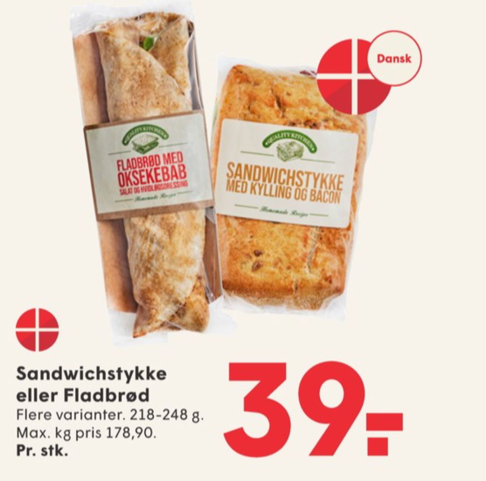 Quality Kitchen, Sandwich