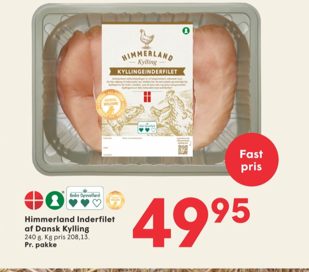 Himmerland Kylling, Kyllingeinderfileter