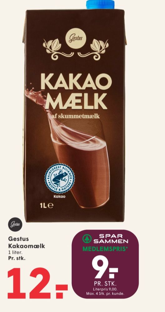 Gestus, Kakaomælk