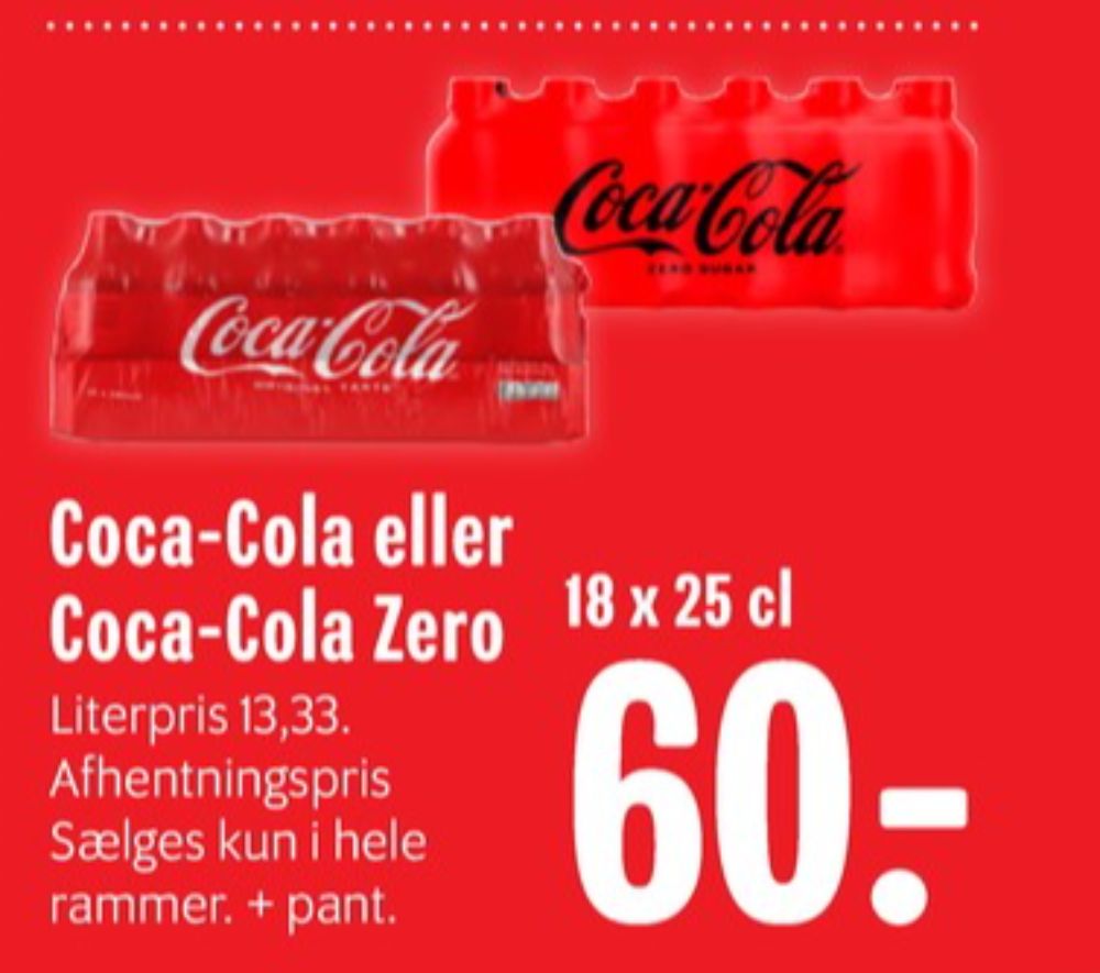 Coca Cola Zero, Cola 18 pk.