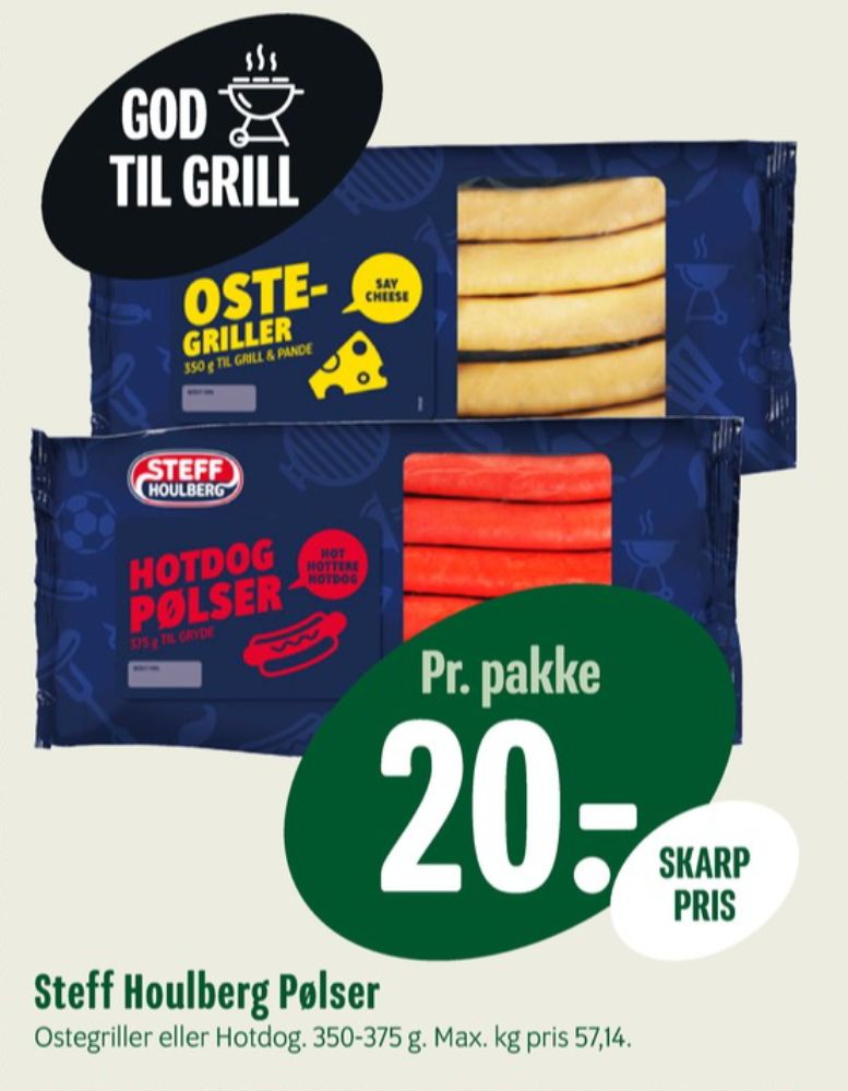 Steff Houlberg, Ostegrillpølser