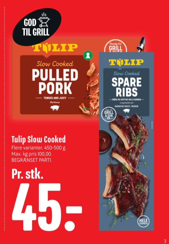 Tulip, Spareribs