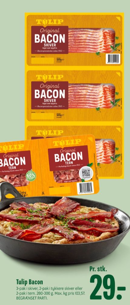 Tulip, Bacontern