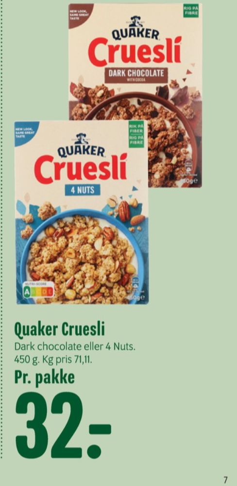 Quaker, Cruesli Dark Chocolate