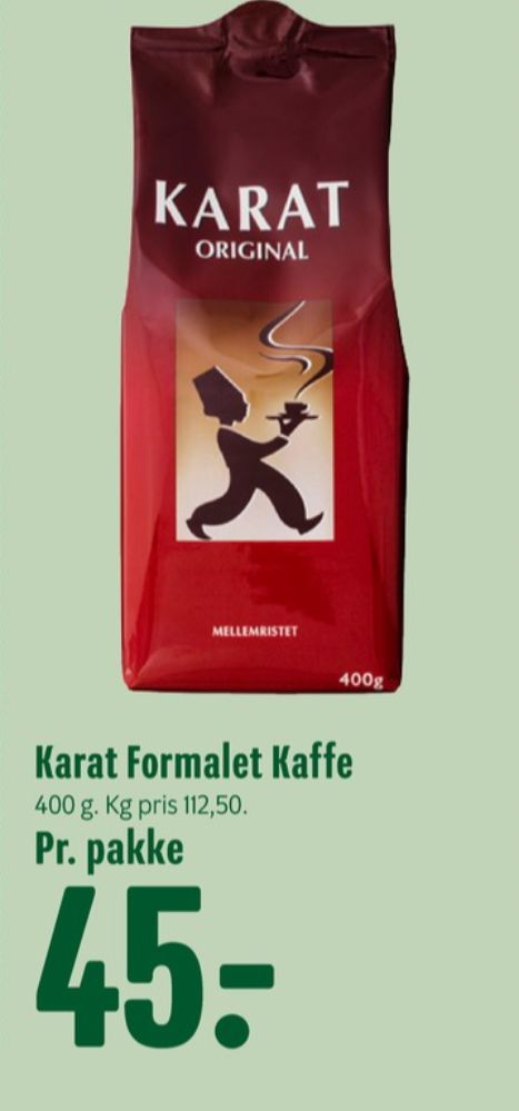 Karat Original, Kaffe Formalet