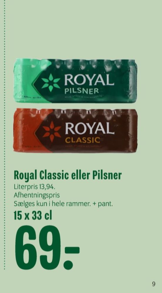 Royal Classic, Øl 15 pk.