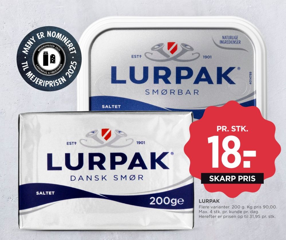 Lurpak, Smørbar