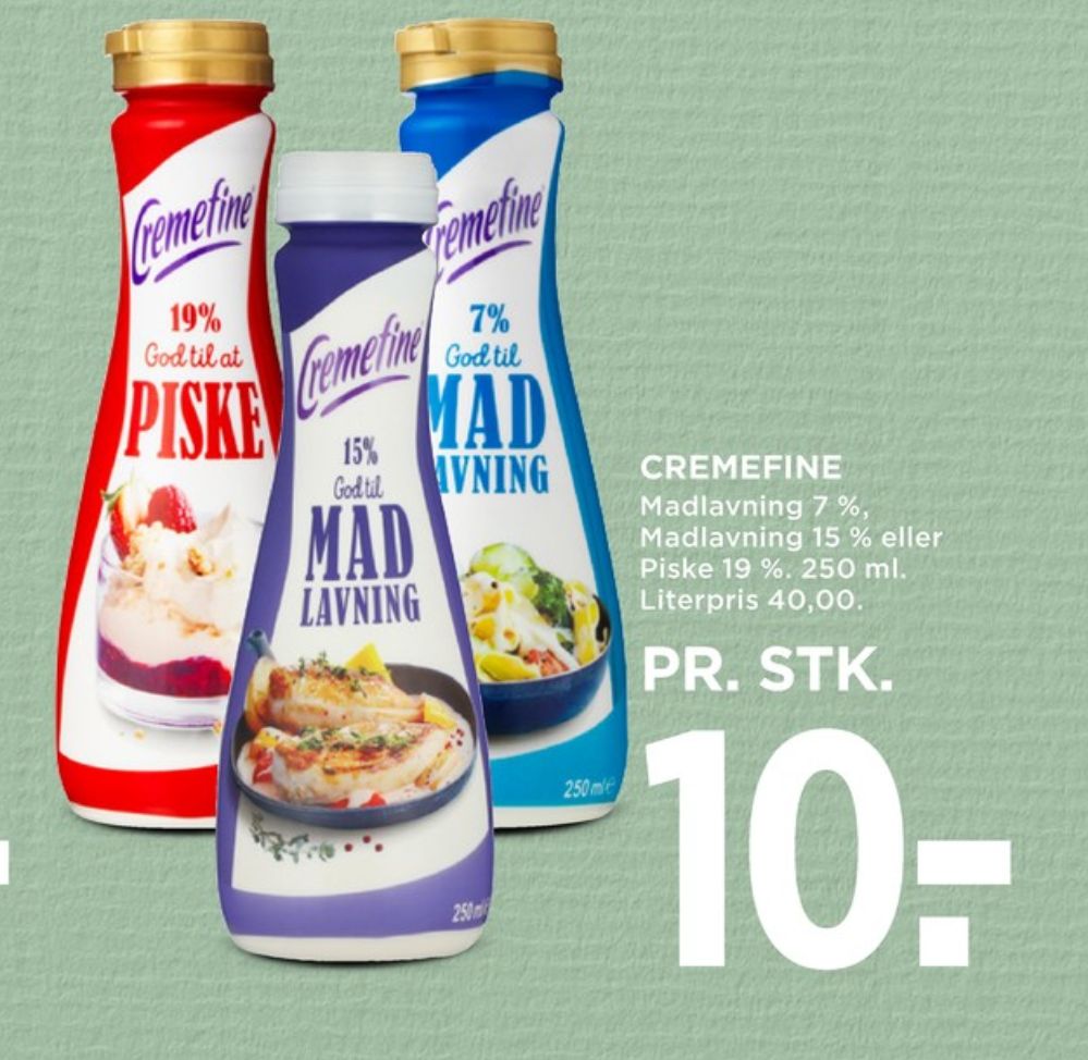 Cremefine, Flødealternativ 19 %