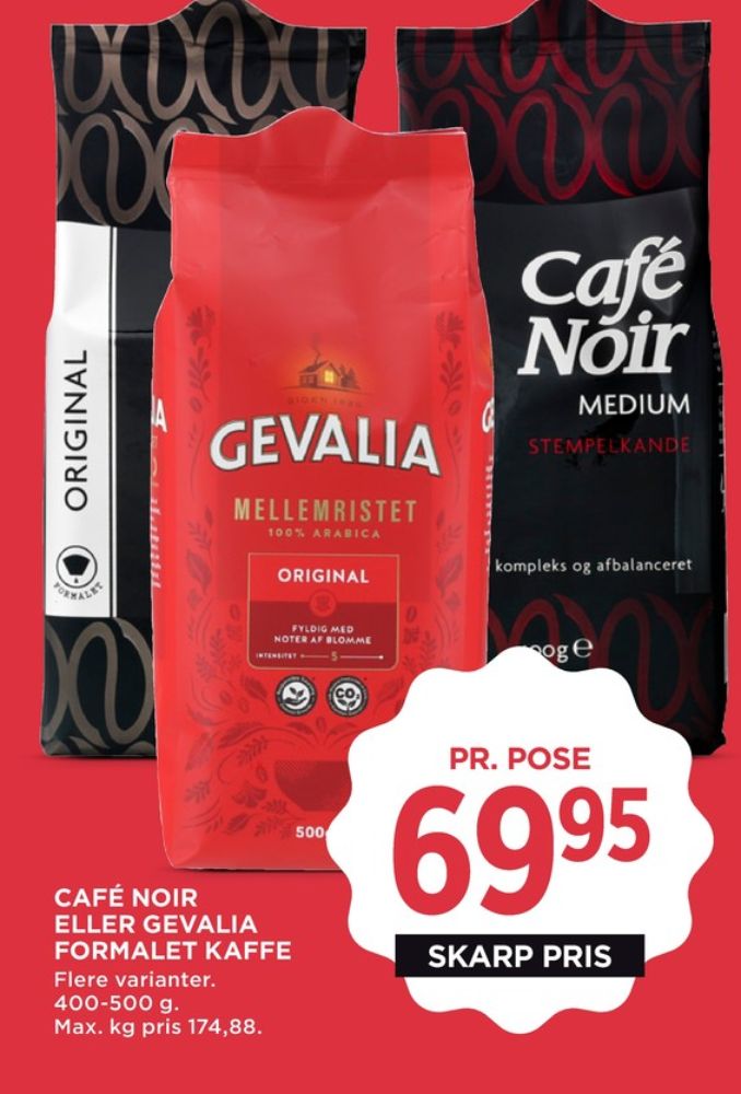 Gevalia Original, Kaffe Formalet