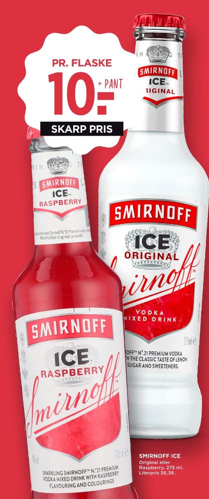 Smirnoff Ice Raspberry, Raspberry RTD