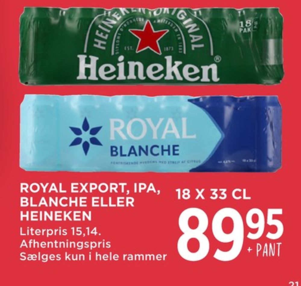 Royal Export, Øl 18 pk.