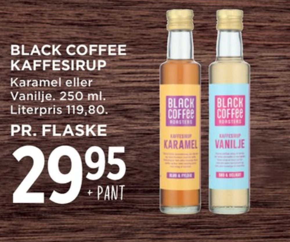 Black Coffee, Kaffesirup