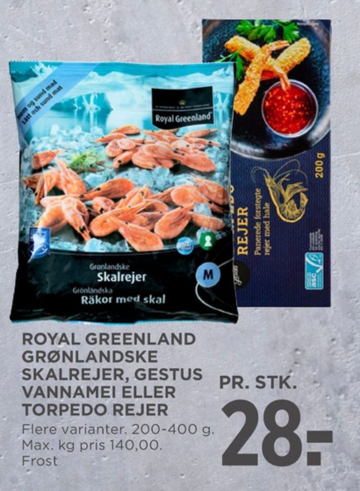 Royal Greenland, Skalrejer