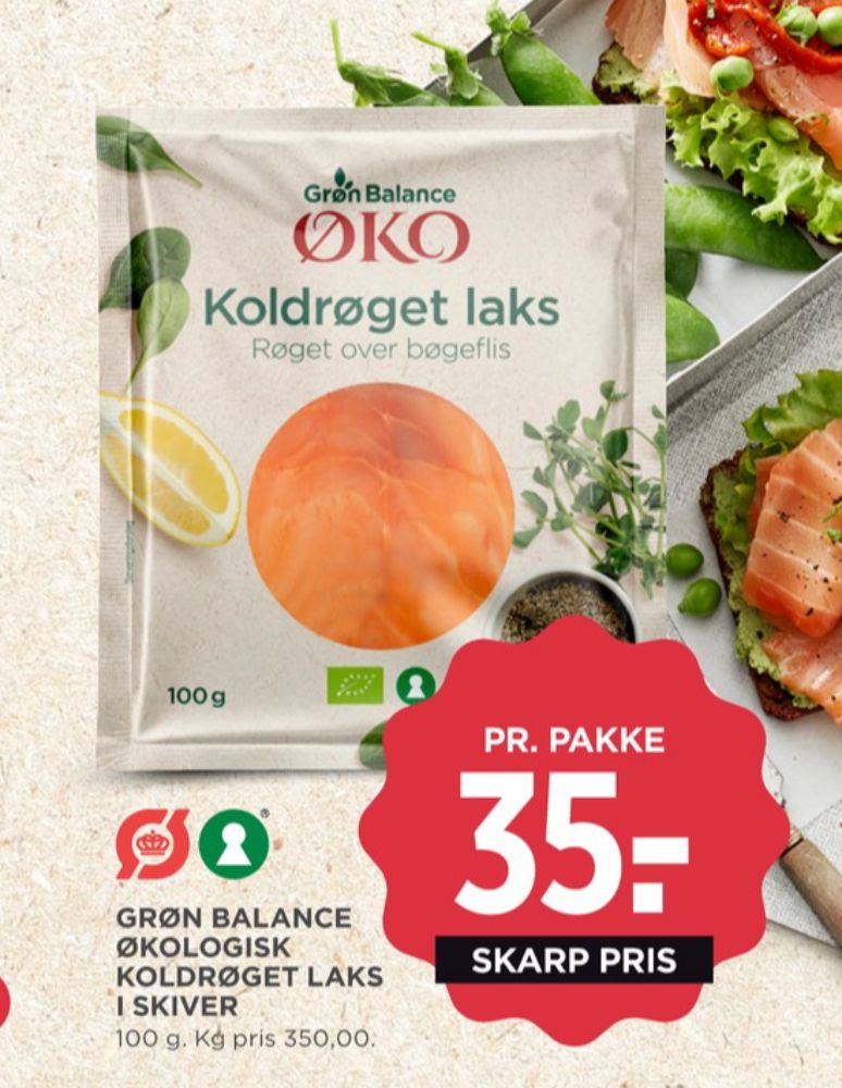 Grøn Balance, Laks i skiver