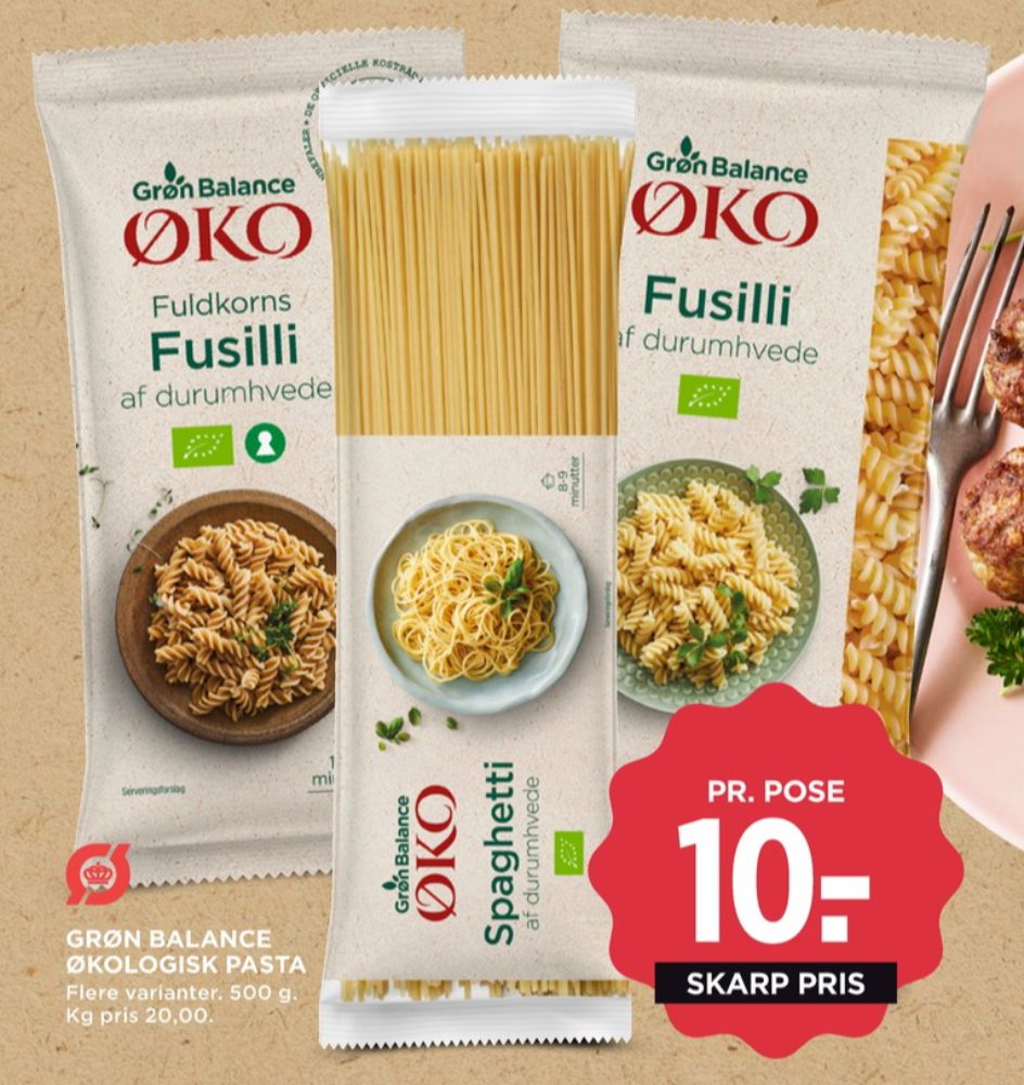 Grøn Balance, Fuldkornsfusilli
