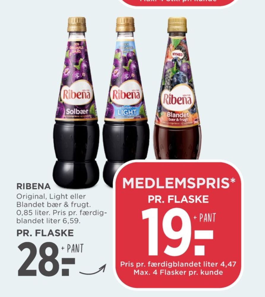 Ribena, Solbær Frugtsaft