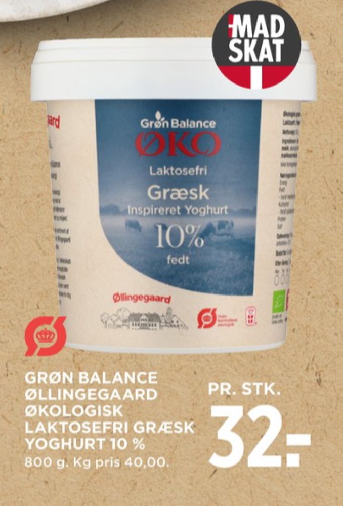 Grøn Balance Øllingegaard, Græsk Yoghurt 10%