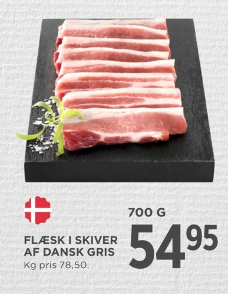Flæsk i skiver